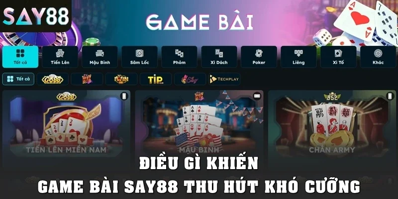 Điều gì khiến game bài SAY88 thu hút khó cưỡng?