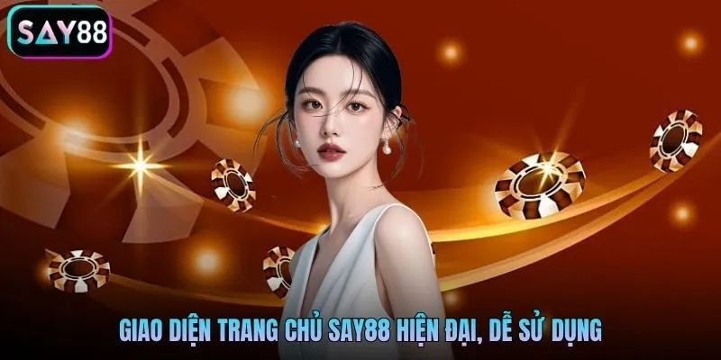 Giao diện trang chủ Say88 hiện đại, dễ sử dụng